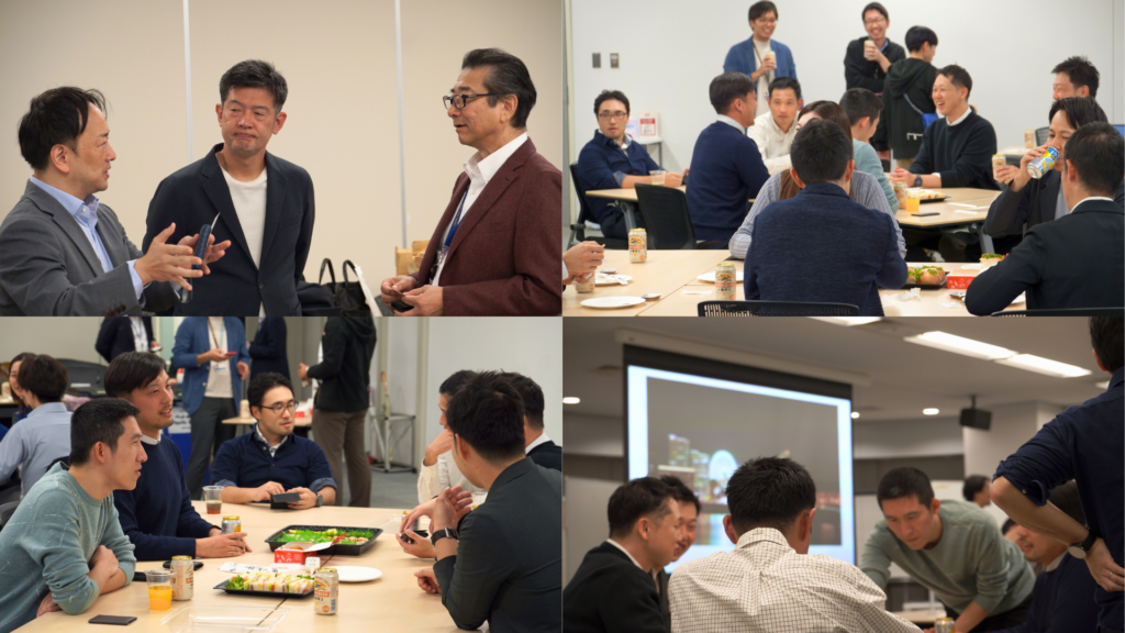 当日の様子の写真が4枚コラージュされている